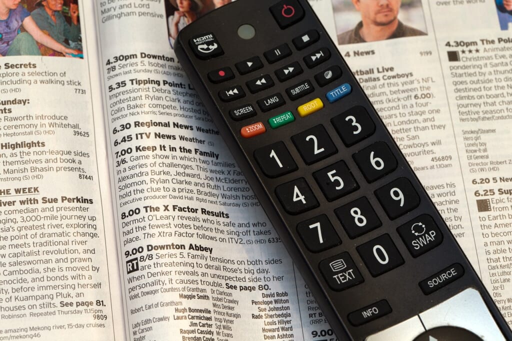 television remote control, television programme, tv