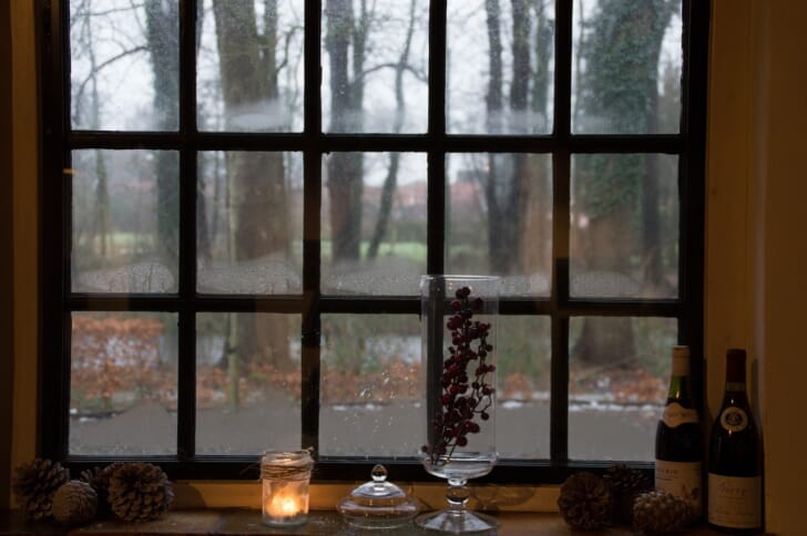 winter, window, atmosphere