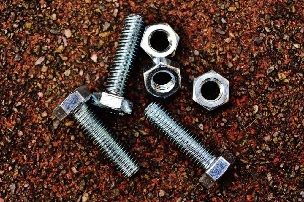 screws, nuts, hex bolt