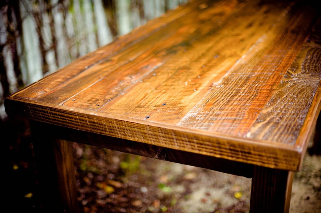 table, rustic, wooden