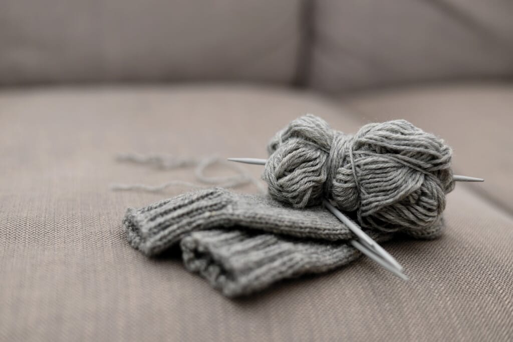 wool, knitting, hand labor
