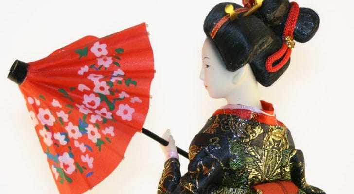 日本人形の画像