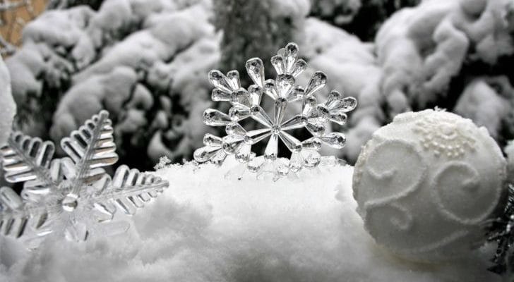 氷の結晶の画像