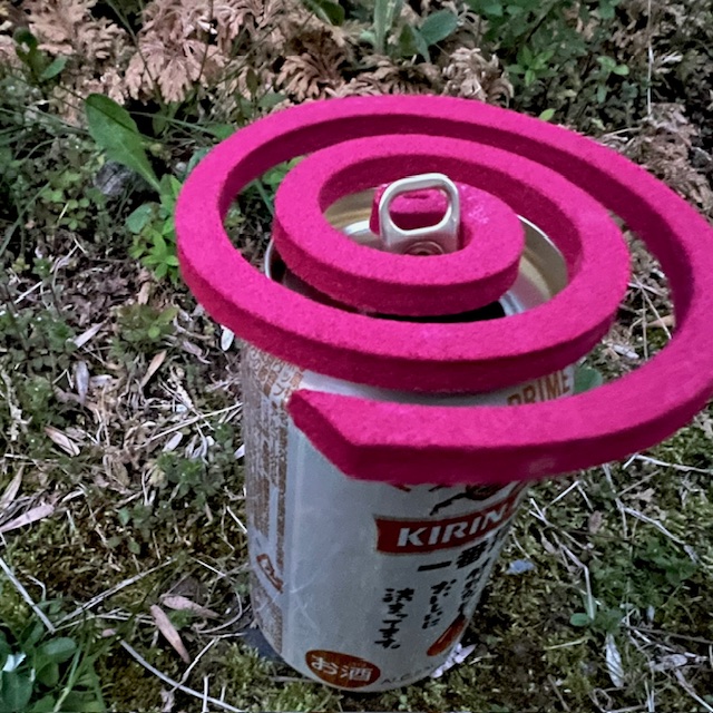 蚊取り線香立ての代用方法_空き缶を活用