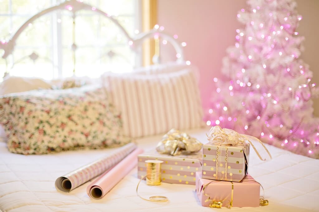 180センチ 豪華 クリスマスツリー ヌードツリー ピンク おしゃれ カフェ