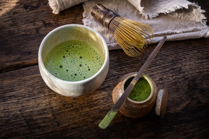 かいらぎ抹茶茶碗　琵琶色　4 陶芸 美術品 おもちゃ・ホビー・グッズ 【１着でも送料無料】